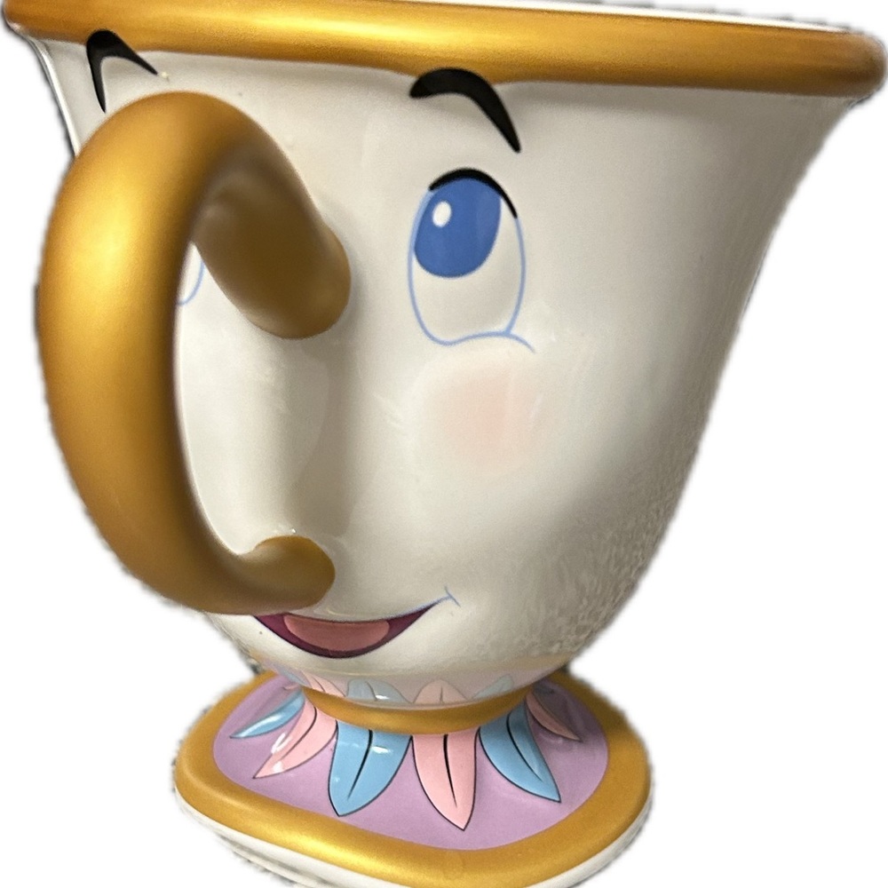 Disney “Chip” Gold and White Ceramic Mug